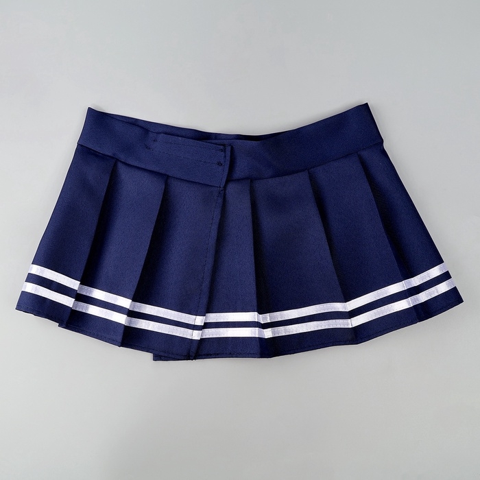 Карнавальный набор «Каваи тян»: топ, юбка на липучке, чулки, р-р 38-46, цвет синий Карнавальный набор «Каваи тян»: топ, юбка на липучке, чулки, р-р 38-46, цвет синий