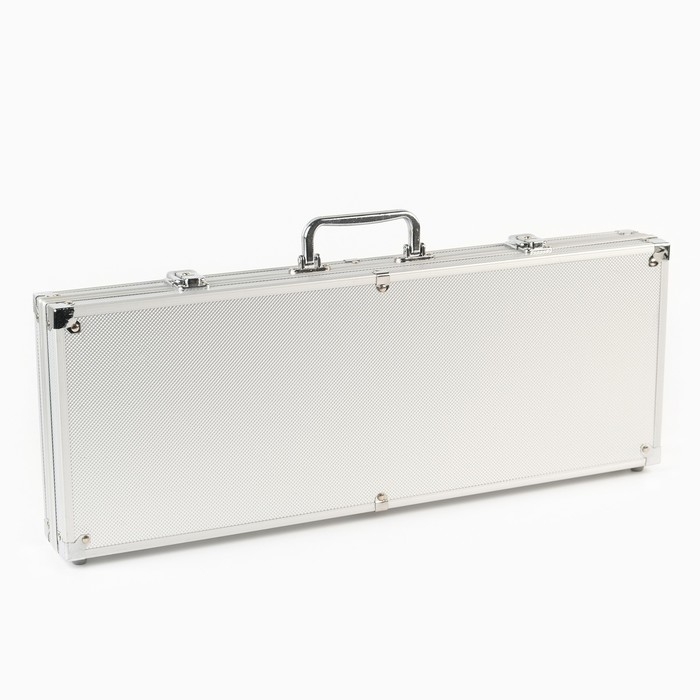 Покер в металлическом кейсе (2 колоды, фишки 500 шт с/номиналом, 5 кубиков), 20.5 х 56 см Покер в металлическом кейсе (2 колоды, фишки 500 шт с/номиналом, 5 кубиков), 20.5 х 56 см