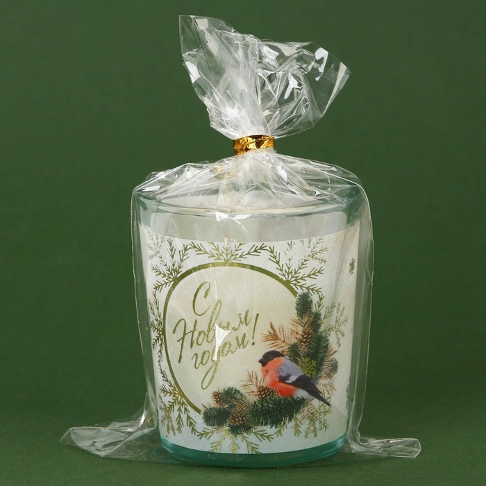 Новогодняя свеча в стакане «Новый год: С Новым годом!», аромат шоколад Новогодняя свеча в стакане «Новый год: С Новым годом!», аромат шоколад