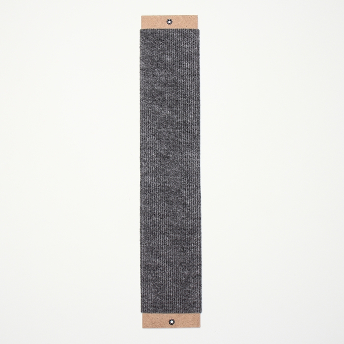 Когтеточка "Пижон", ДВП, ковролин, 50 х 10 см, серая