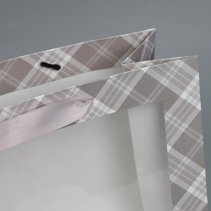 Пакет подарочный крафтовый с пластиковым окном, упаковка, «Мужской», 31 х 26 х 10 см Пакет подарочный крафтовый с пластиковым окном, упаковка, «Мужской», 31 х 26 х 10 см