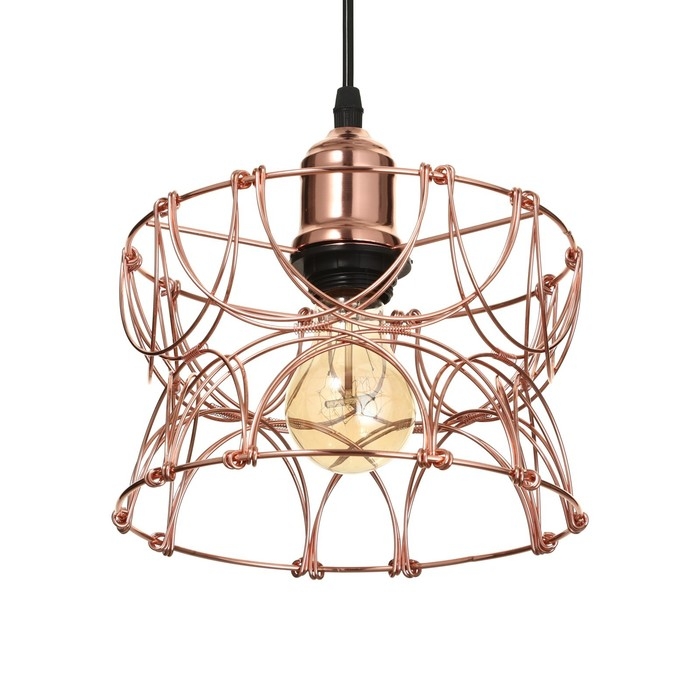 Светильник BayerLux 1671/1 E27 40Вт медь 28х28х30-130 см