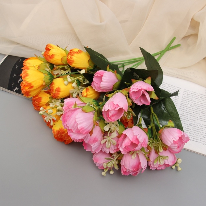 Букет Букет "Роза мальва" 29 см, микс