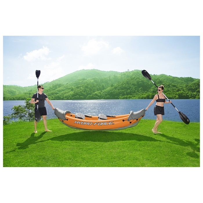 Байдарка Lite-Rapid X2 Kayak, 2-местная, вёсла 218 см, до 160 кг, 321 х 88 х 48 см, 65077 Bestway Байдарка Lite-Rapid X2 Kayak, 2-местная, вёсла 218 см, до 160 кг, 321 х 88 х 48 см, 65077 Bestway