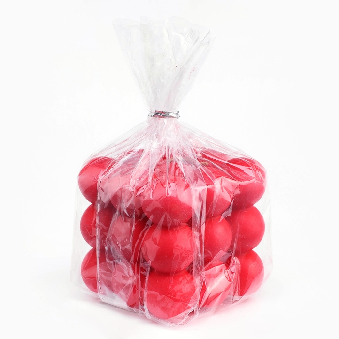 Свеча фигурная  Свеча фигурная "Бабл куб", 6 см, красная