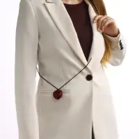 Чокер/кулон на шнурке &laquo;Сердечко&raquo;, кожа, трансформер, бордовый, 150 см