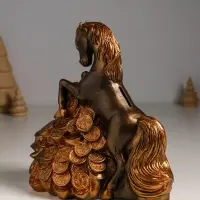 Копилка "Конь на деньгах" 20х20х13 см, бронза Копилка "Конь на деньгах" 20х20х13 см, бронза