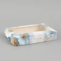 Коробка подарочная складная &laquo;Для тебя&raquo;, 20&times;12&times;4 см, с окном