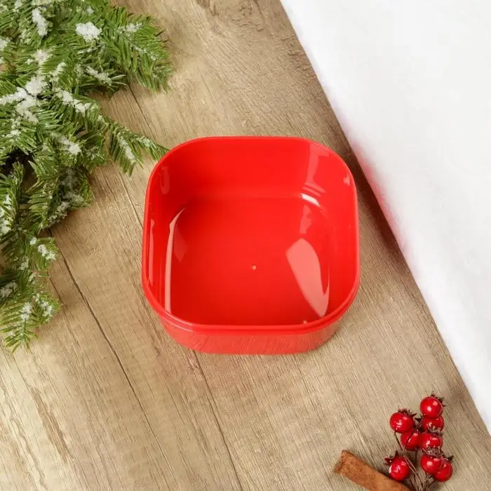 Ланч-бокс новогодний Сима-ленд «С новым годом», 700 мл, красный