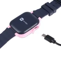 Детские смарт-часы Windigo AM-15, 1.44", 128&times;128, SIM, 2G, LBS, камера 0.08 Мп, розовые
