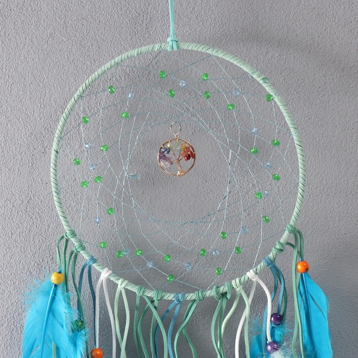 Ловец снов Ловец снов "Дерево в цветке" зелёный 20х85 см