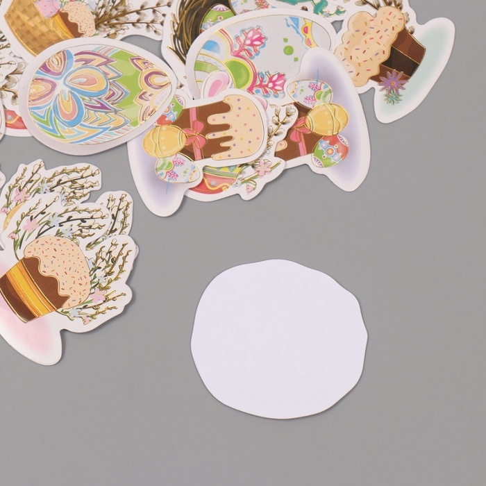 Наклейки для творчества Наклейки для творчества "Праздник Светлой Пасхи" тиснение золото набор 48 шт 9х7х0,8 см