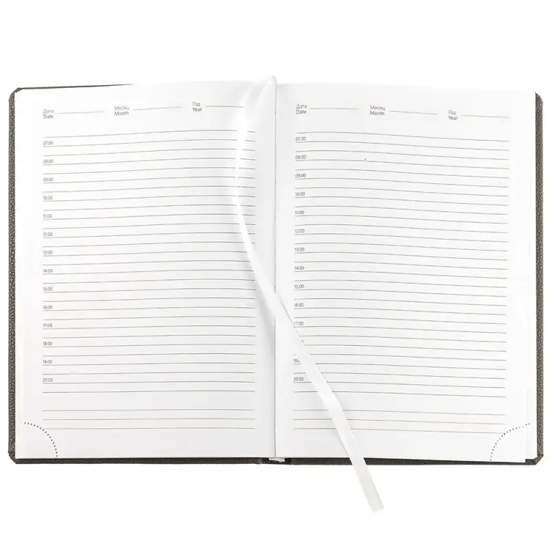 Ежедневник Sagrin, недатированный, темно-серый