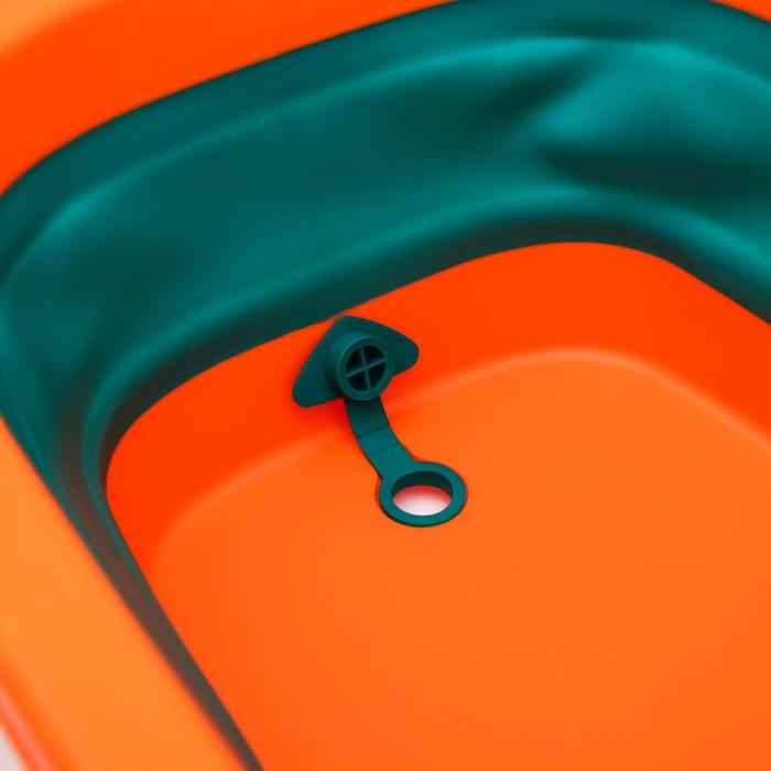 Ванночка детская складная со сливом, «Краб», 67 см., цвет бирюзовый/оранжевый Ванночка детская складная со сливом, «Краб», 67 см., цвет бирюзовый/оранжевый