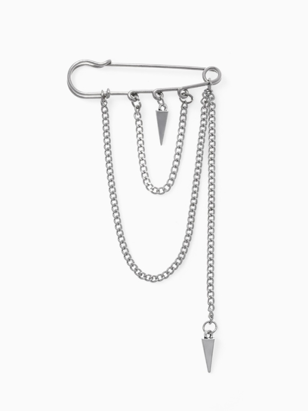 Булавка «Шипы», 6см, цвет серебро