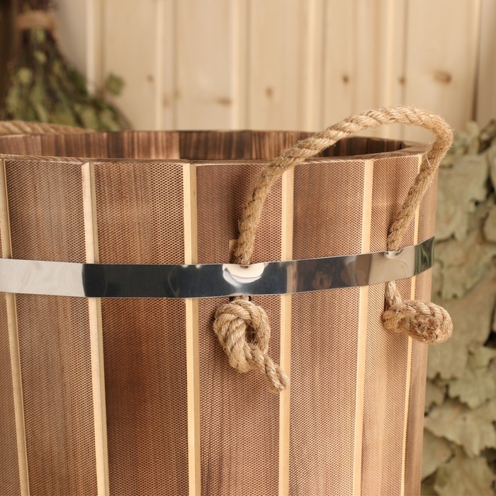 Запарник для бани, 10л,  Запарник для бани, 10л, "Добрыня", с пластмассовой вставкой