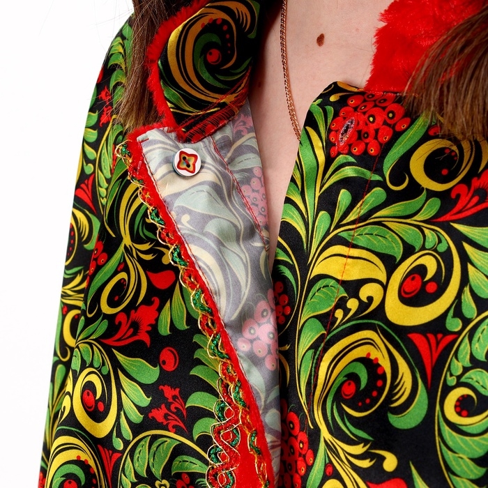 Карнавальный костюм «Народные гуляния. Рябиновые гроздья»: накидка, кокошник, юбка, р-р 42-50 Карнавальный костюм «Народные гуляния. Рябиновые гроздья»: накидка, кокошник, юбка, р-р 42-50