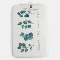 Коврик для ванной &laquo;Этель. Эвкалипт&raquo;, 80&times;50 см, велюр