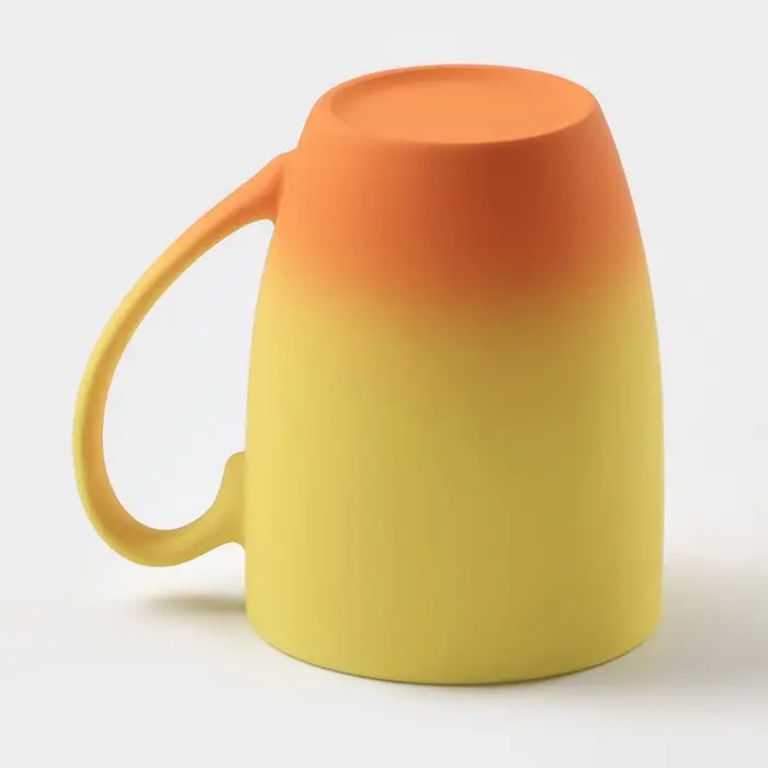 Кружка керамическая Доляна «Жёлтый градиент», 350 мл, цвет жёлтый и оранжевый Кружка керамическая Доляна «Жёлтый градиент», 350 мл, цвет жёлтый и оранжевый