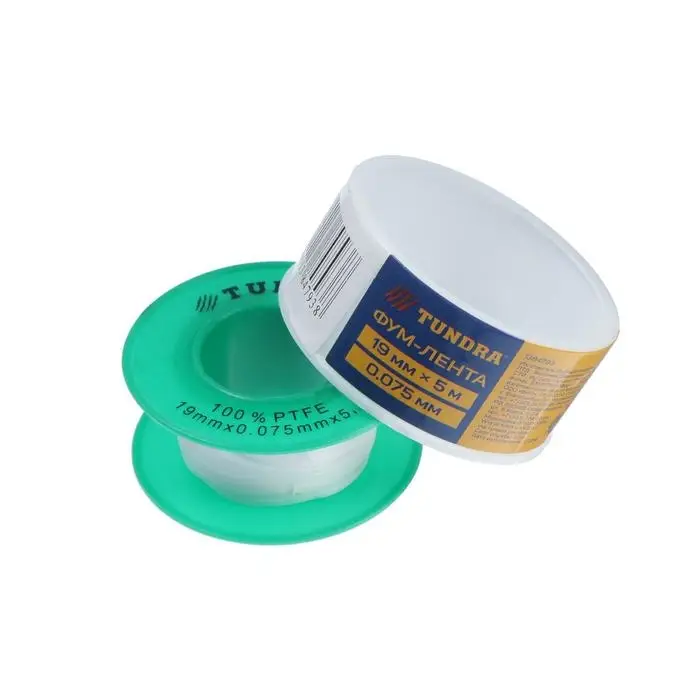 Лента ФУМ ТУНДРА 19 мм × 0.075 мм × 5 м Лента ФУМ ТУНДРА 19 мм × 0.075 мм × 5 м