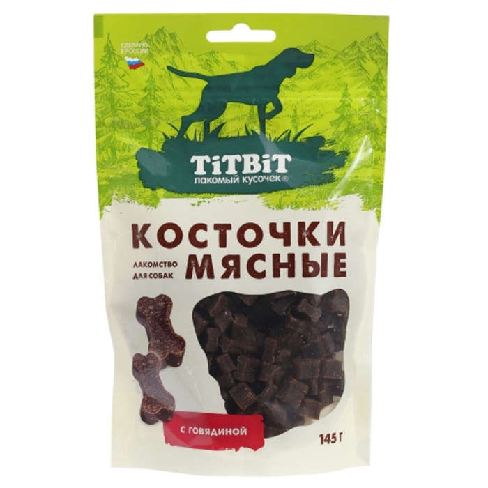 Мясные косточки TitBit для собак, с говядиной, 145 г Мясные косточки TitBit для собак, с говядиной, 145 г