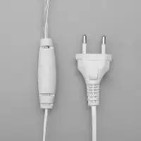 Гирлянда &laquo;Бахрома&raquo; 4&times;0.6 м, IP44, белая нить, 180 LED, свечение бело-синее, мигание, 220 В