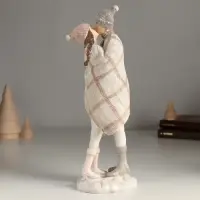 Сувенир полистоун "Зимние объятия влюбленных" 9,5х8х27 см