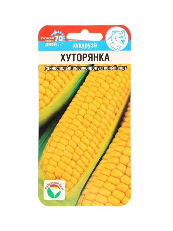 Семена Кукуруза сахарная &laquo;Хуторянка&raquo;, 6 шт., &laquo;Сибирский сад&raquo;