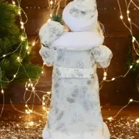 Дед Мороз под ёлку &laquo;Зимнее волшебство. Новогодняя игрушка&raquo; двигается, с подсветкой, 38 см