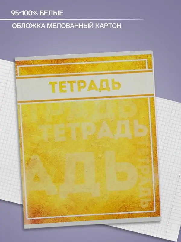 Тетрадь, 48 листов в клетку, Calligrata &laquo;Фактура-2&raquo;, МИКС