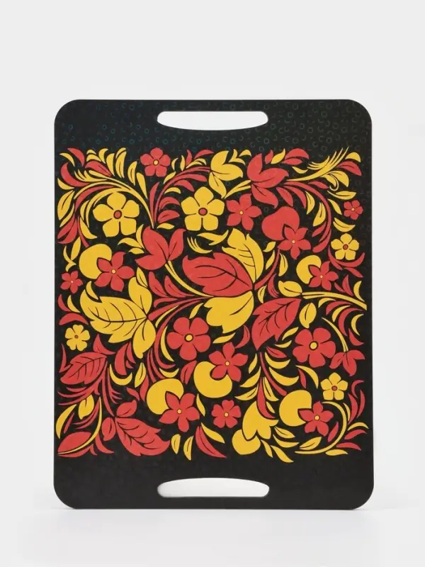 Доска разделочная с ручками Дарим Красиво &laquo;Хохлома&raquo;, 36&times;28 см, дерево