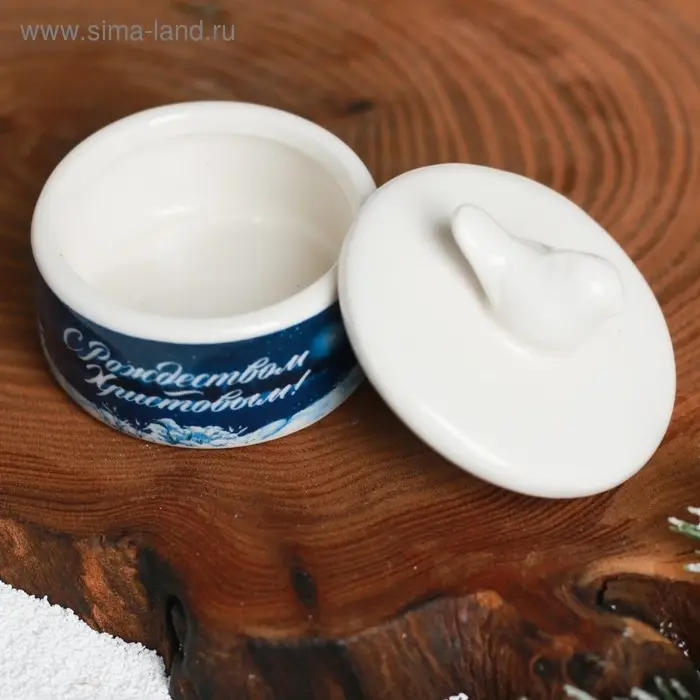 Шкатулка новогодняя «Рождественская ночь», 5.7 х 5 см Шкатулка новогодняя «Рождественская ночь», 5.7 х 5 см