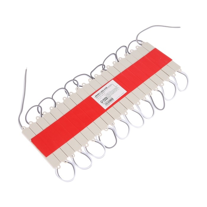 Светодиодный модуль SMD5054, 1.5 Вт, 3 LED, 135 Лм, IP65, 6500К, 12V, БЕЛЫЙ, набор 20 шт. Светодиодный модуль SMD5054, 1.5 Вт, 3 LED, 135 Лм, IP65, 6500К, 12V, БЕЛЫЙ, набор 20 шт.