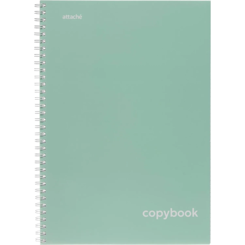 Бизнес-тетрадь Attache Акварель гребень картон А4 96 л,бирюза