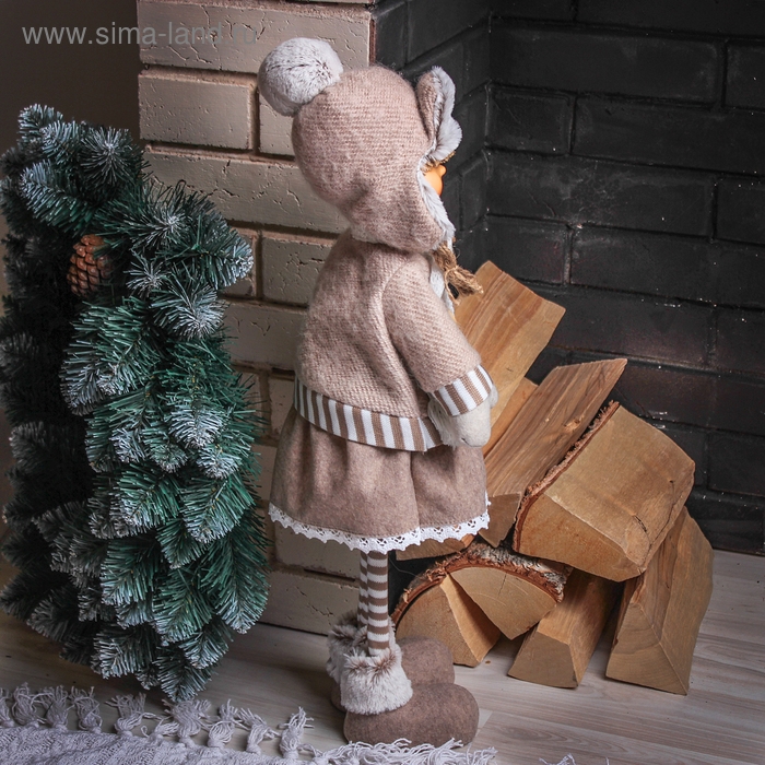 Кукла интерьерная Кукла интерьерная "Маруся в шапочке-ушанке" 52 см