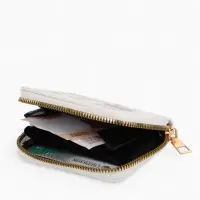 Кошелёк на молнии &laquo;Выбражулька&raquo;, 8.5&times;2.5&times;10.5 см, с принтом, белый