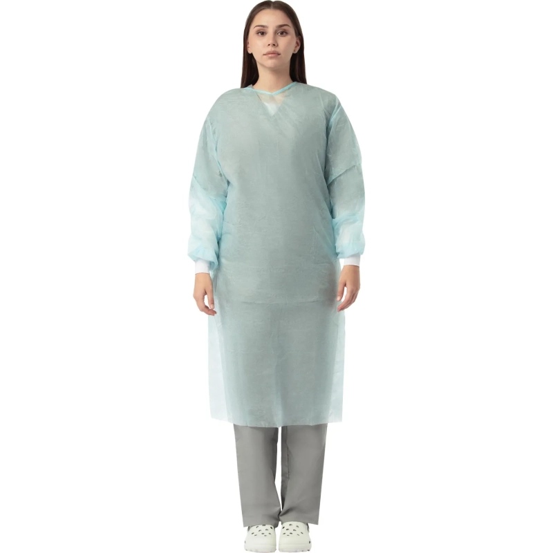 Халат хирург. стер, ЕВРО, рук.манж, дл.140 см, р.50-52, пл.25, смс, 1шт