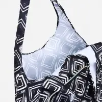 Сумка хозяйственная на кнопке, складная, цвет чёрный Сумка хозяйственная на кнопке, складная, цвет чёрный