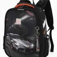 Рюкзак школьный для мальчика &laquo;Автомобиль&raquo;, Stavia, эргономичная спинка, 30&times;16&times;38 см, чёрный