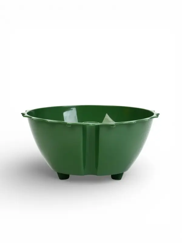 Кашпо для цветов с автополивом &laquo;Ракушка&raquo;, 2.4 л, d=22 см, h=10.5 см, зелёное