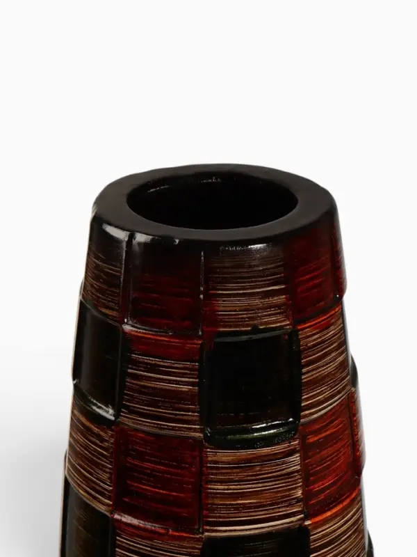 Ваза напольная &laquo;Индиго&raquo;, бочонок, 17&times;60 см, керамика, коричневая