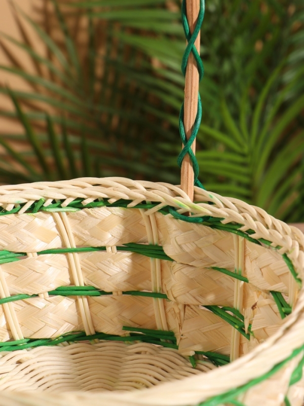 Корзина плетеная 22x22x30 см, ротанг