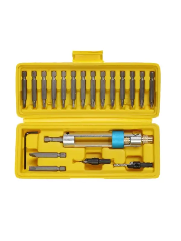 Набор сверл и бит ТУНДРА, с поворотным адаптером &laquo;сверло-бита&raquo;, 20 шт.