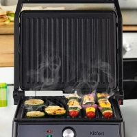 Электрогриль 2000Вт с двусторонней панелью КТ-1699