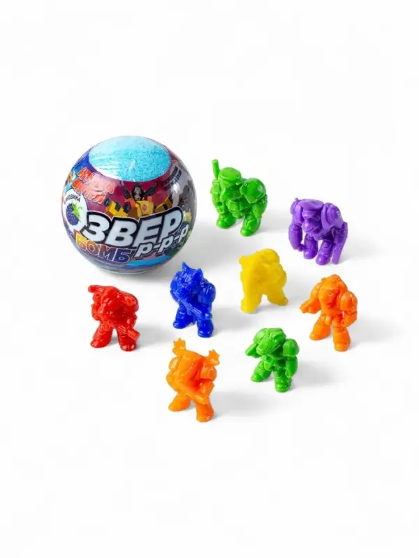 Бомбочка для ванн с игрушкой &laquo;Звер бомб&raquo; аромат ежевики, 130 г
