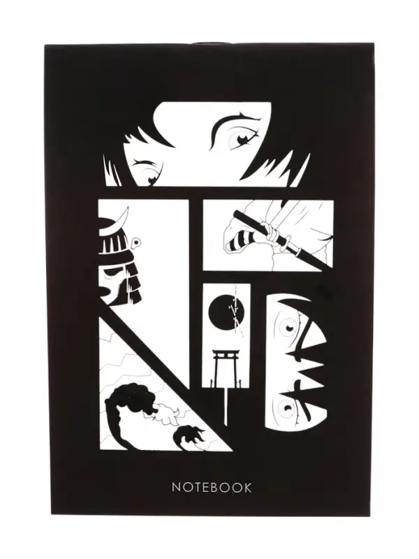 Блокнот А6, 24 листа в клетку на скрепке "Анимэ", обложка мелованный картон, блок офсет, МИКС