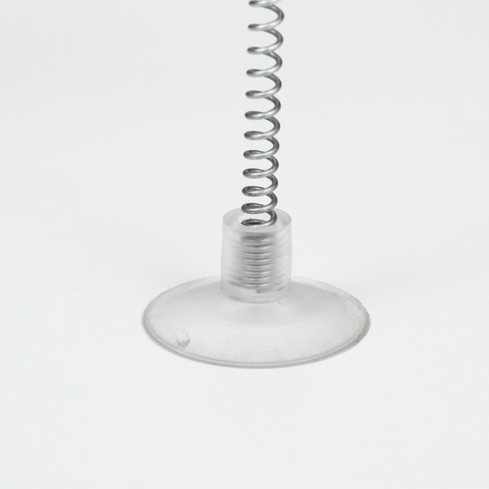 Дразнилка  Дразнилка "Мышь на присоске", искусственный мех с цветными перьями,24 см, мышь красная/белая