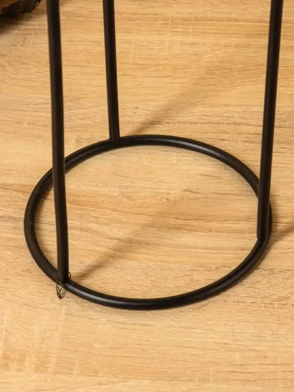 Кашпо на подставке  Кашпо на подставке "Золотое руно" железо 15,5х15,5х35,5 см