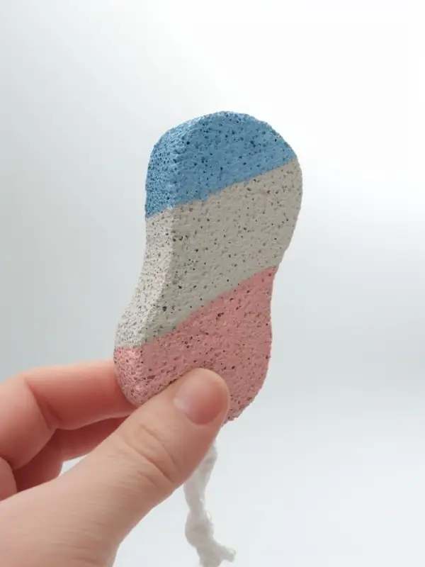 Пемза для педикюра «Бесконечность», с подвесом, 9.5×4.5 см, в коробке, разноцветная