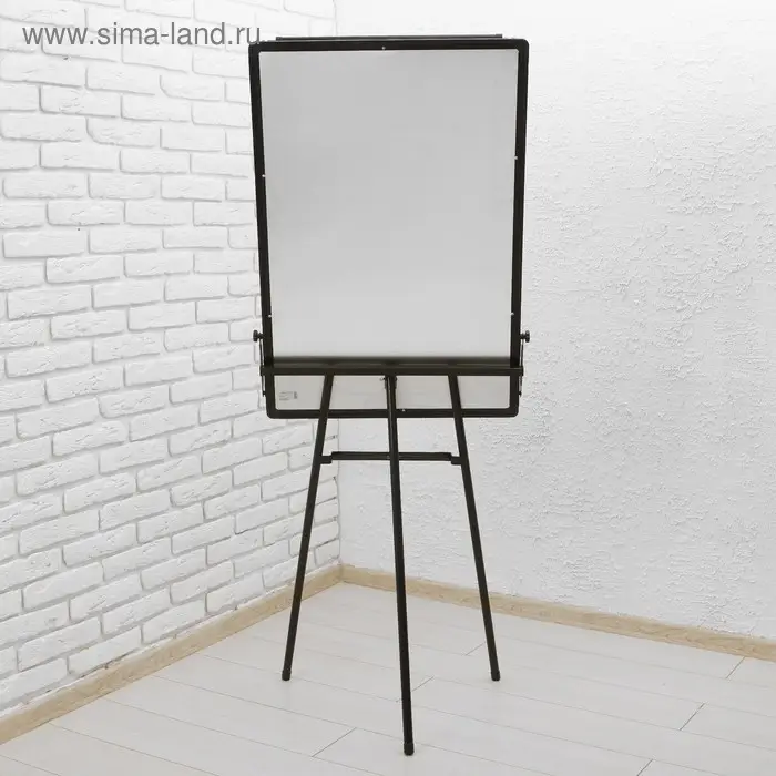 Флипчарт магнитно-маркерный, регулировка высоты, 90&times;60 см
